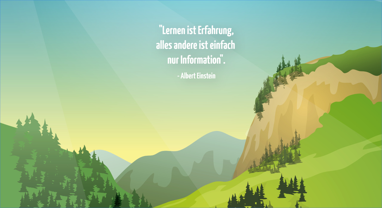 Projektwochen: Lernen ist Erfahrung Lernen ist Erfahrung, alles andere ist einfach nur Information.